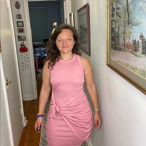 Never worn Pink Liyohon dress size small